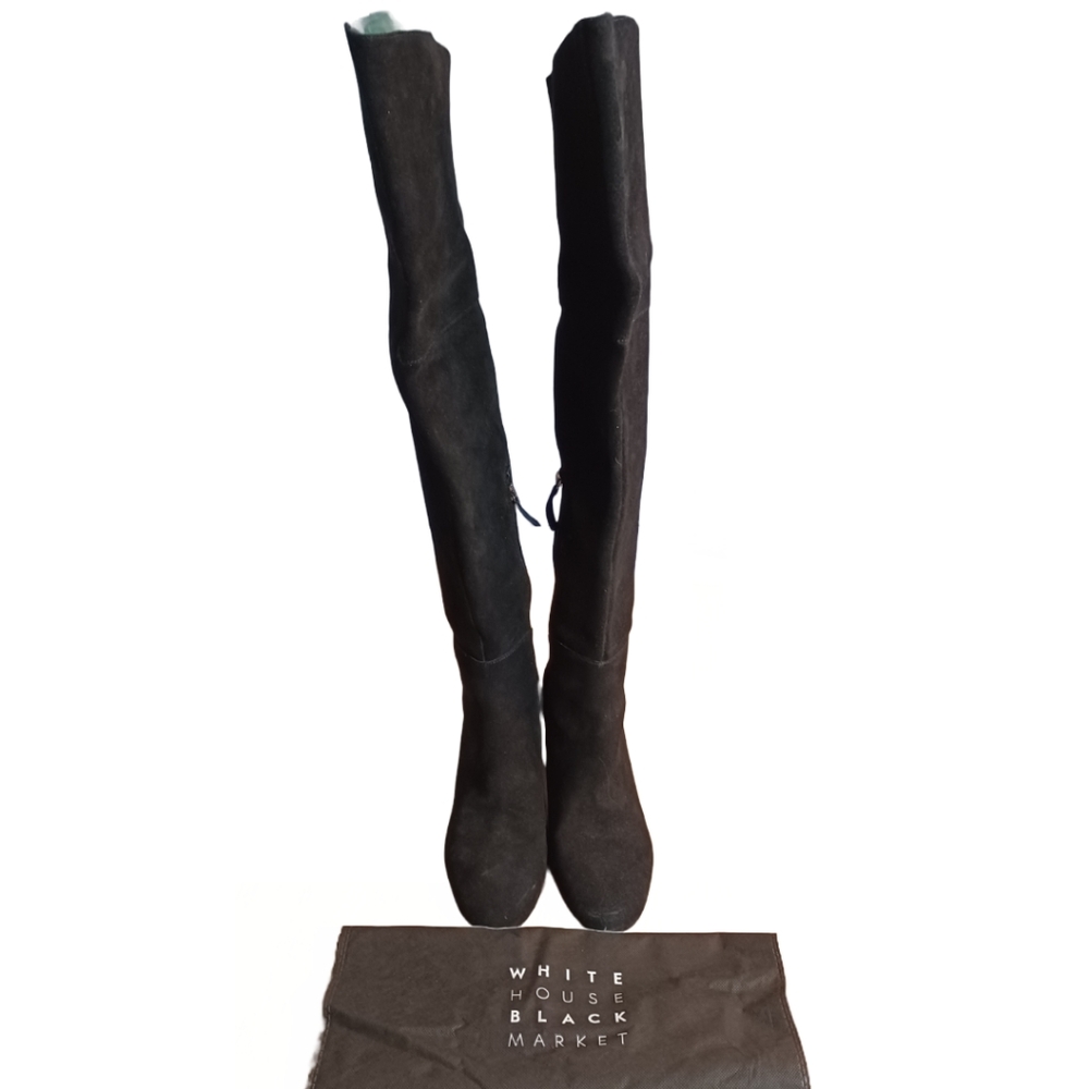 WHITE HOUSE BLACK MARKET "ZAHRA" OVER THE KNEE BOOTS SIZE 9